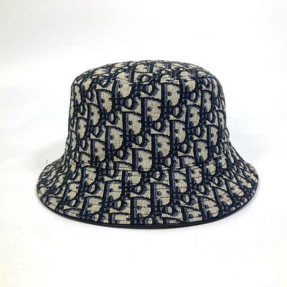 AUTHENTICITY GUARANTEED Christian Dior Oblique bucket Bob hat hat - Picture 3 of 11